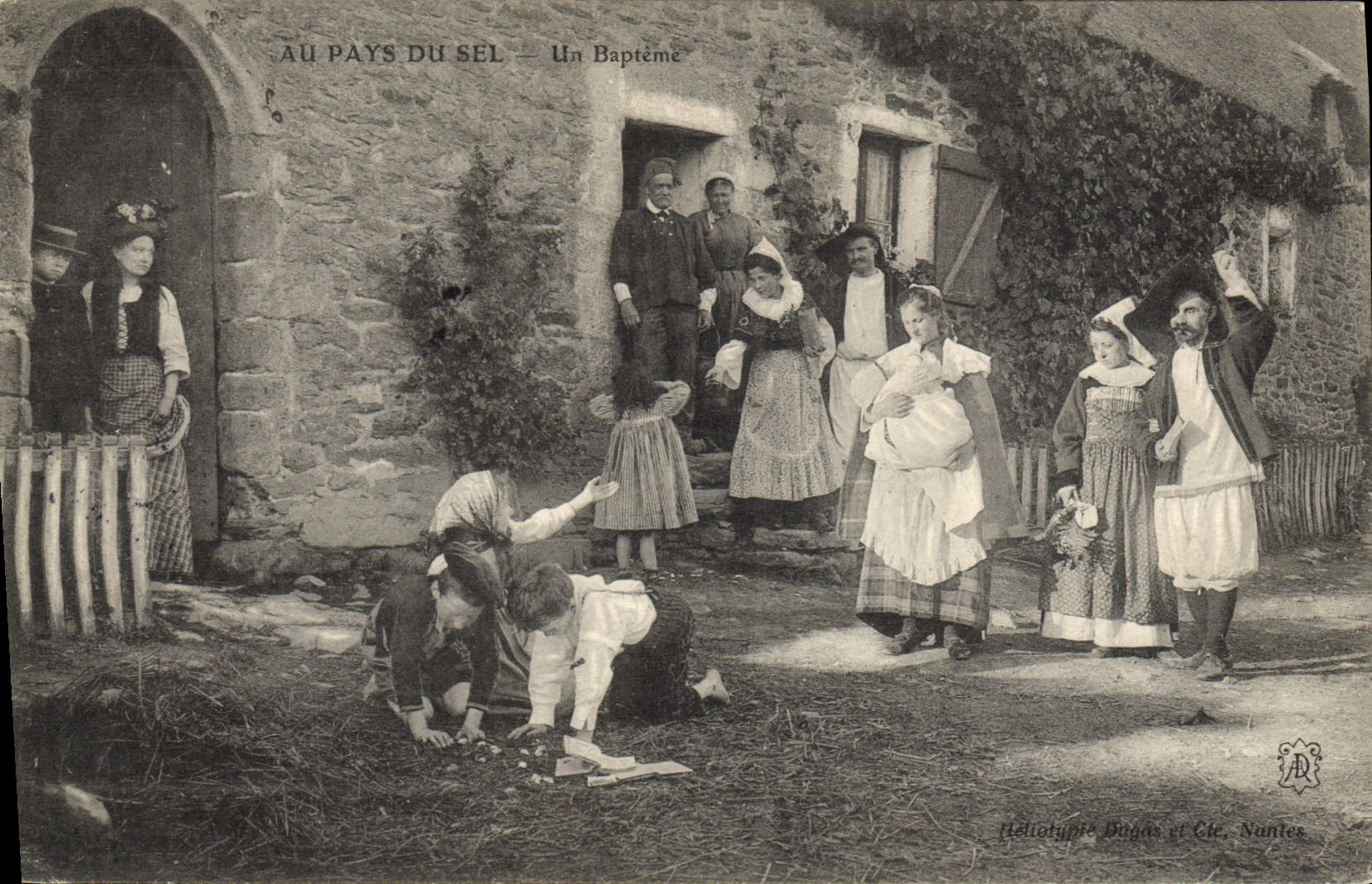 Au Pays du Sel — Un Baptême — Héliotypie Bugas et Cie, Nantes