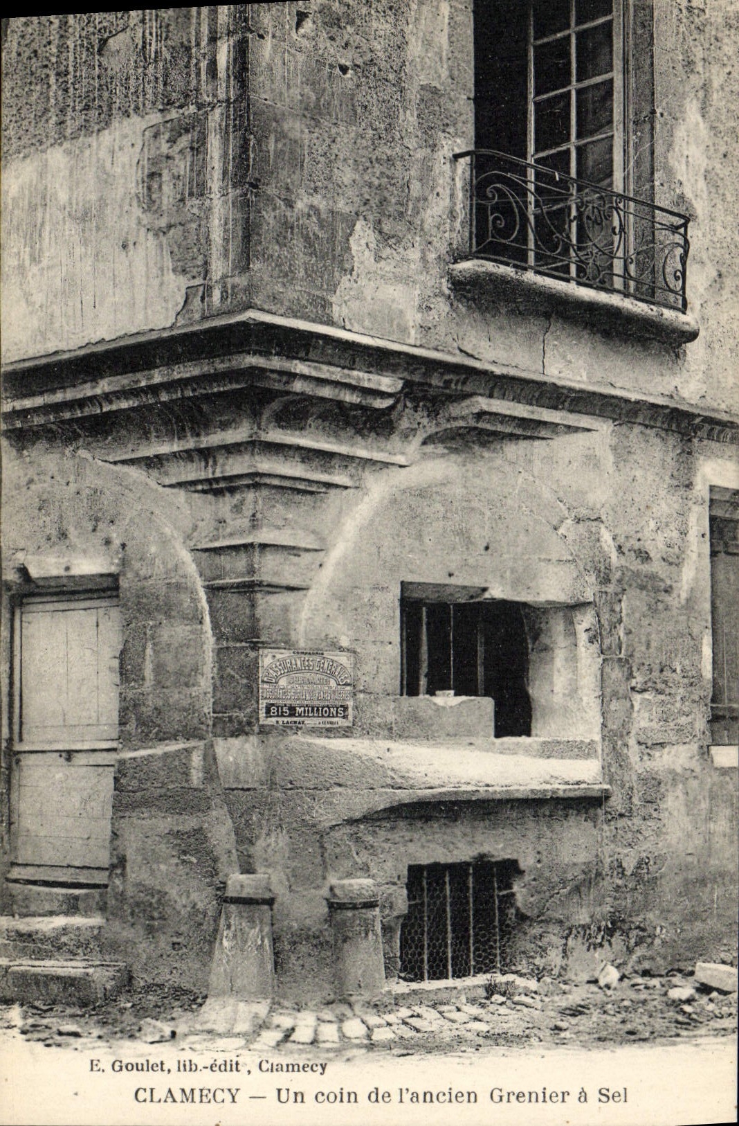 Clamecy — Un coin de l'ancien Grenier à Sel — E. Goulet, lib.-édit, Clamecy