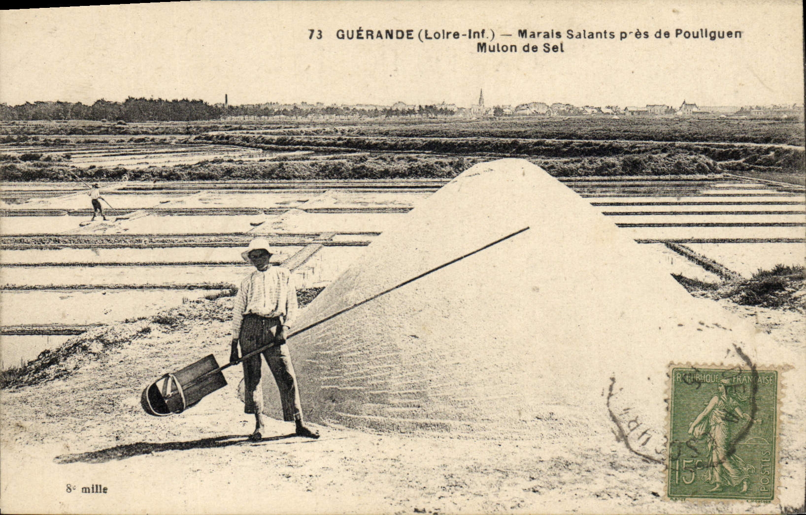 Guérande (Loire-Inf.) — Marais Salants près de Poullguen — Mulon de Sel
