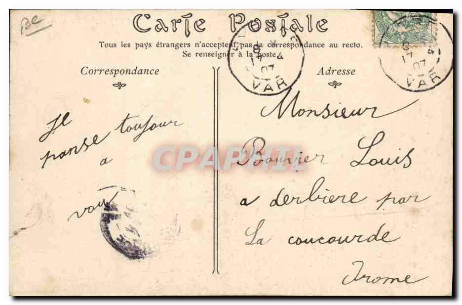 Hyères-les-Palmiers — Les Salins — Éditeur CPAPHIL, n° 67 — Verso