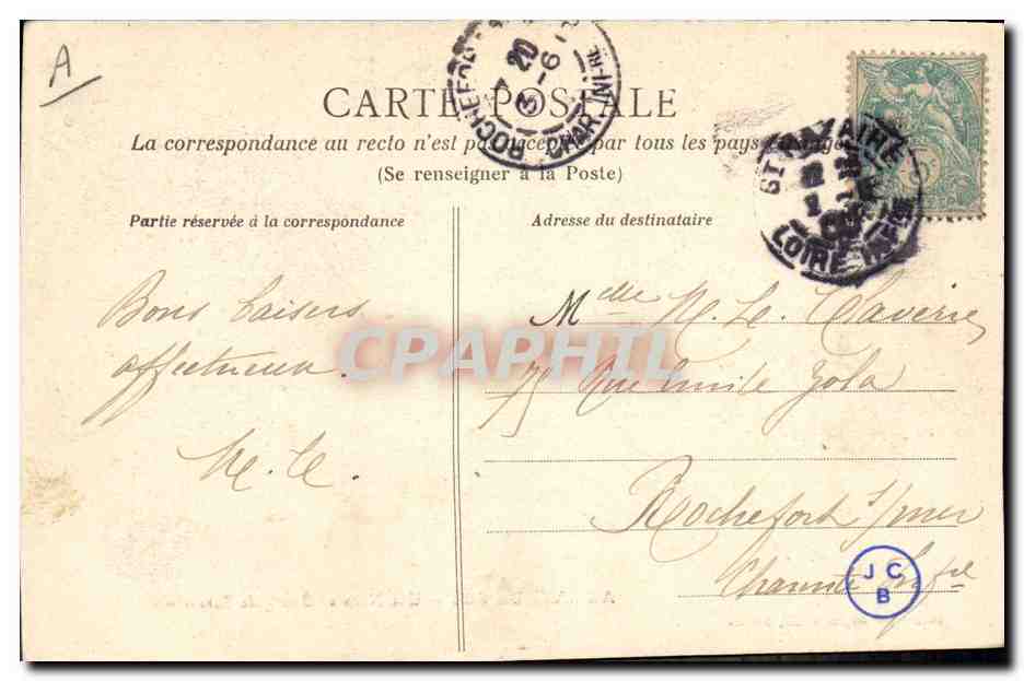 AU PAYS DU SEL — Une Noce au Bourg de Batz — Héliotypie Dugas et Cie, Nantes — Verso