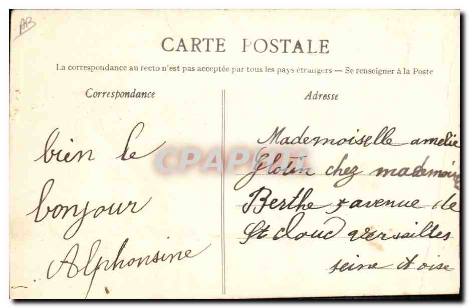 Artaud-Nozais, Nantes — La Fête du grand-père — éditeur CPAPHIL, n° 835 — Reverso