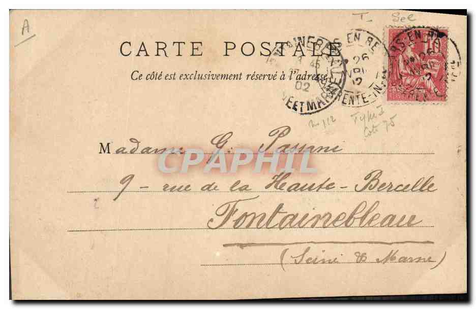 Ile de Ré — Ars — Tirage du Sel d'un Marais — A. Eclercy, Imp. Lib. Rue de Sully, Saint-Martin-de-Ré — Achterkant