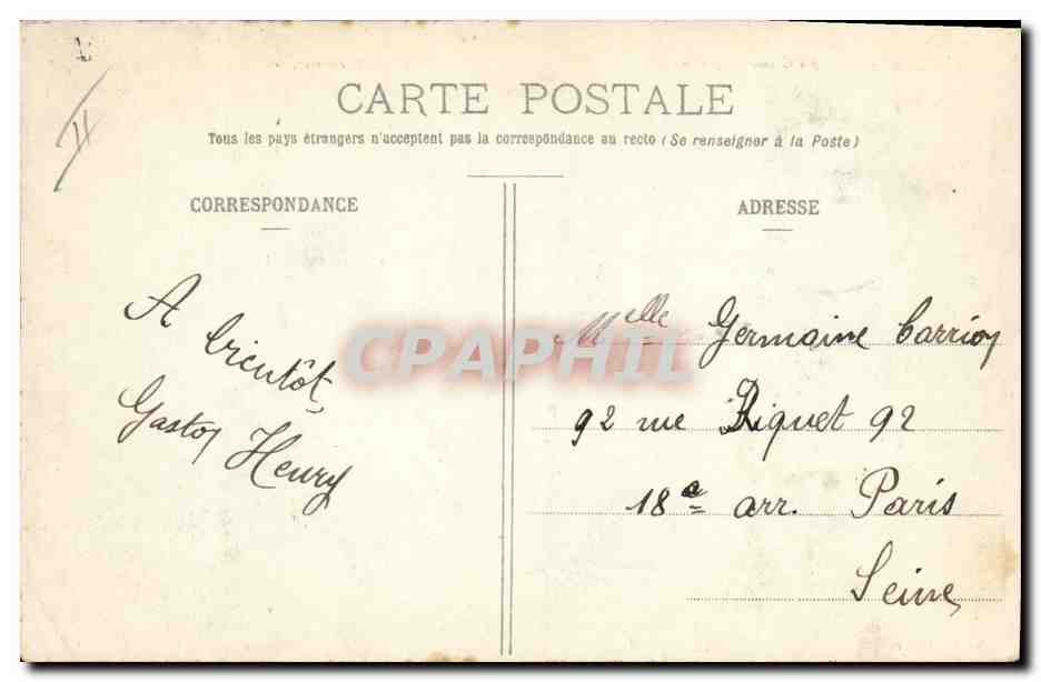 CPA Banque Caisse d'Epargne Commercy — Rückseite