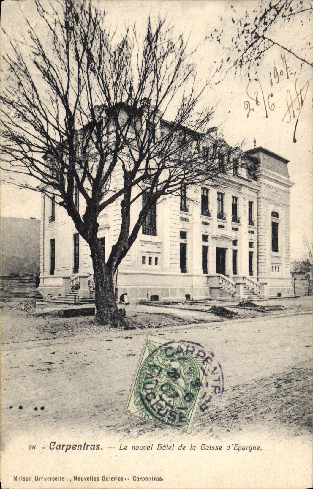 CPA Banque Carpentras Le nouvel Hotel de la Caisse d'Epargne 