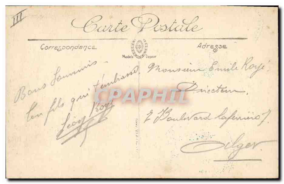 CPA Banque Caisse d'Epargne Chaumont — Rückseite