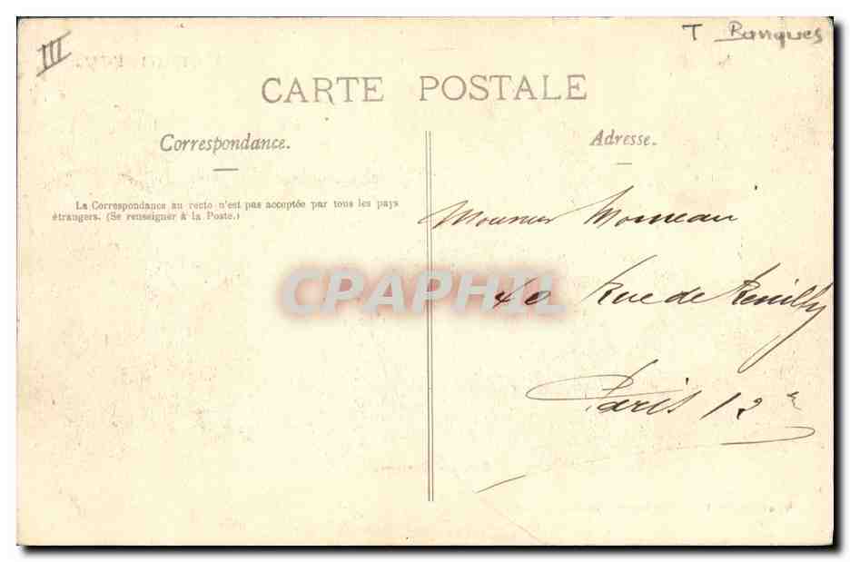 CPA Banque Caisse d'Epargne Caisse D'Epargne — Rückseite