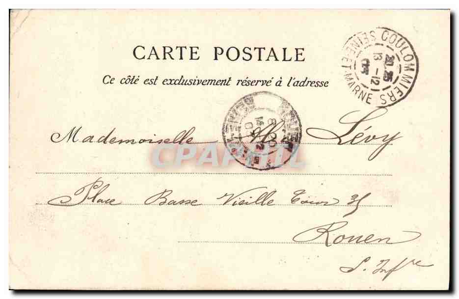 CPA Banque Caisse d'Epargne Coulommiers — Rückseite