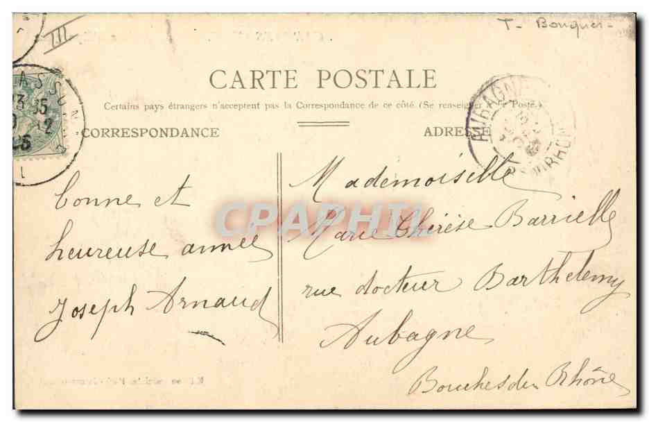 CPA Banque Caisse d'Epargne Carcassonne — Rückseite