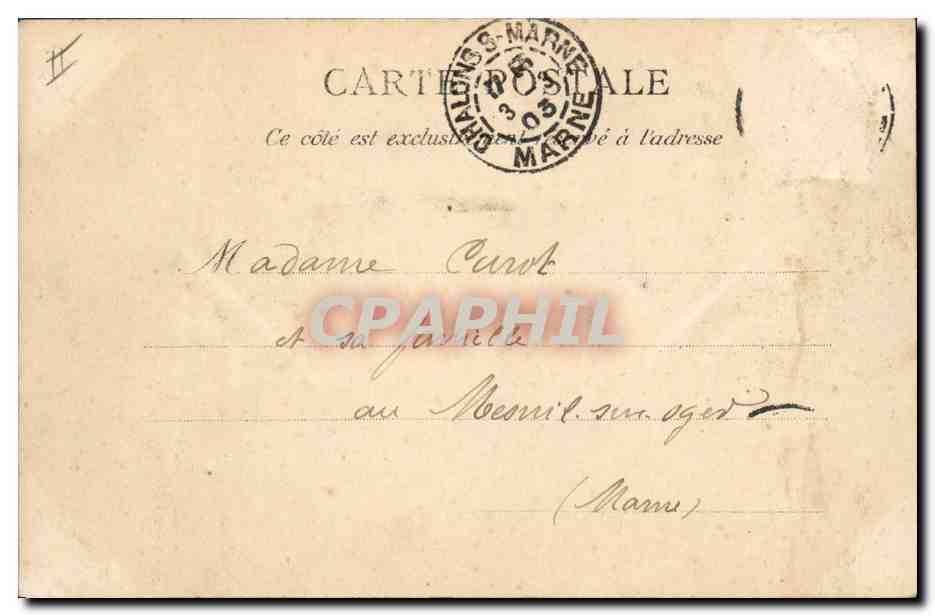 CPA Banque Caisse d'Epargne Chalons sur Marne  — Rückseite
