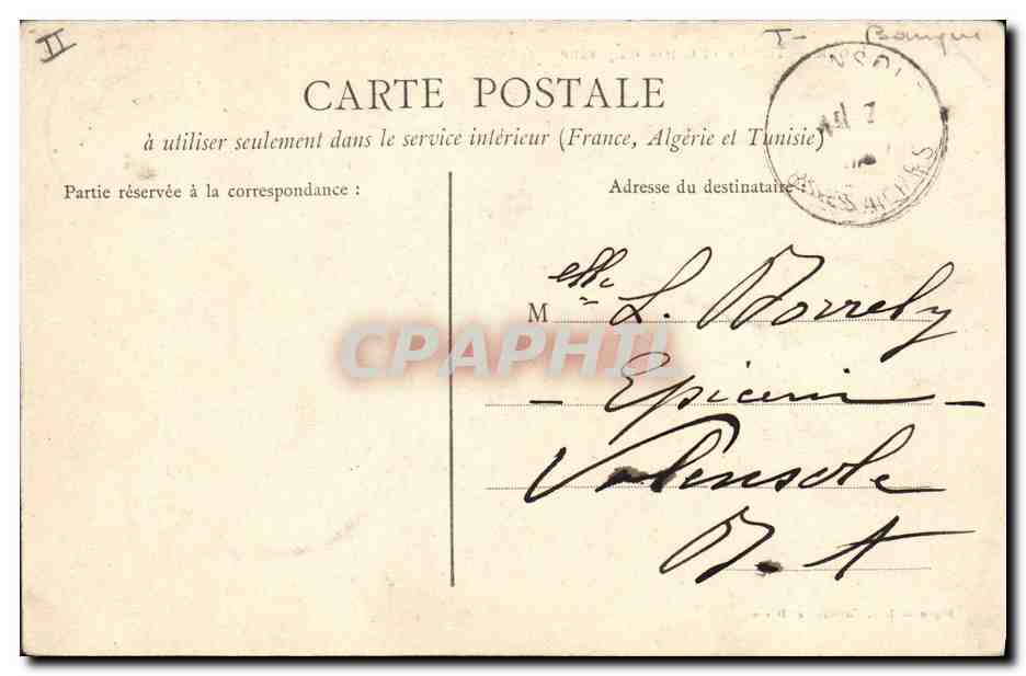 CPA Banque Digne Theatre et Caisse d'Epargne  — Rückseite