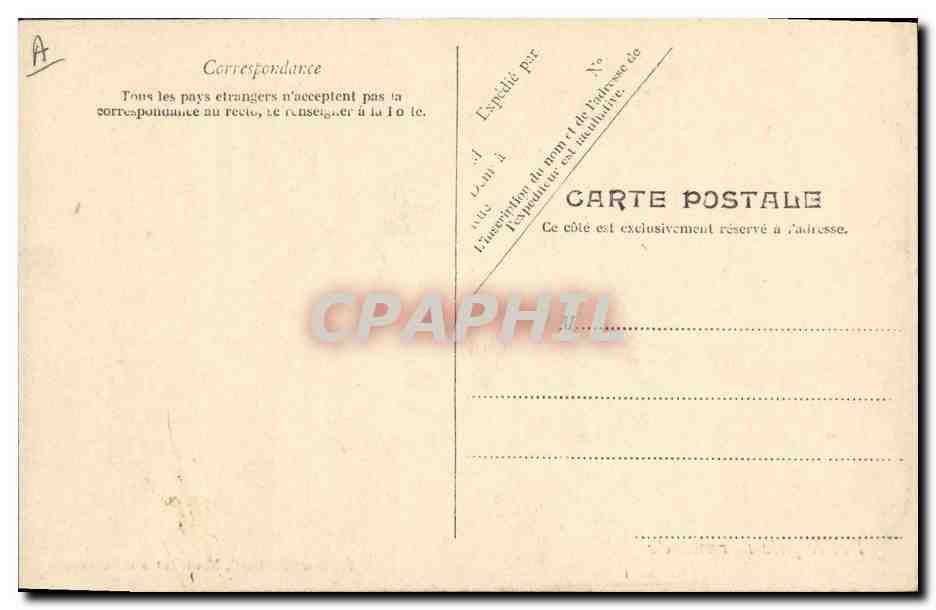 CPA Folklore Petite fille normande Canards — Verso