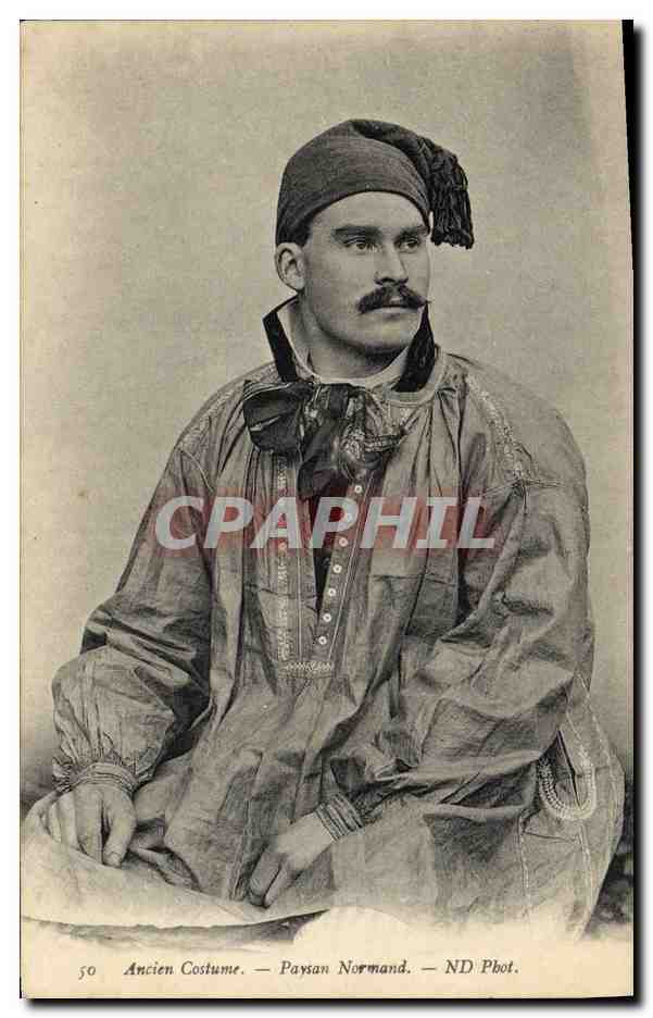 CPA Folklore Ancien costume Paysan Normand