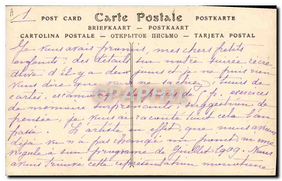 CPA Folklore Ancien costume Paysan Normand — Verso