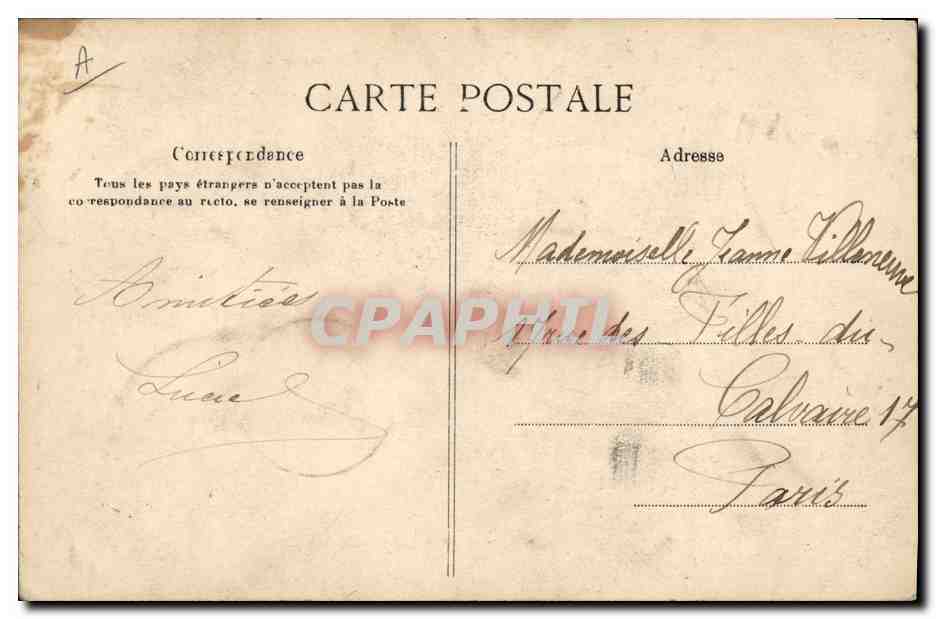 CPA Folklore Types Normands — Verso