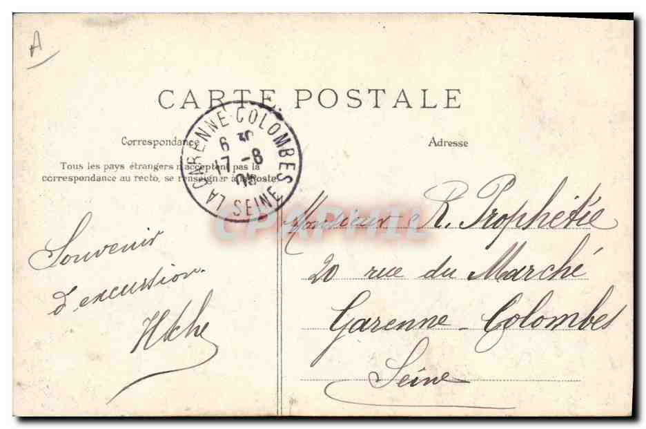 CPA Folklore Normandie — Verso