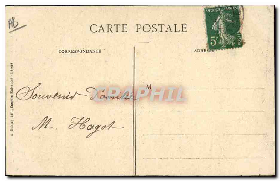 CPA Folklore Normandie Coiffe dite la Bourgogne portee aux environs de Bayeux et de Caen — Verso