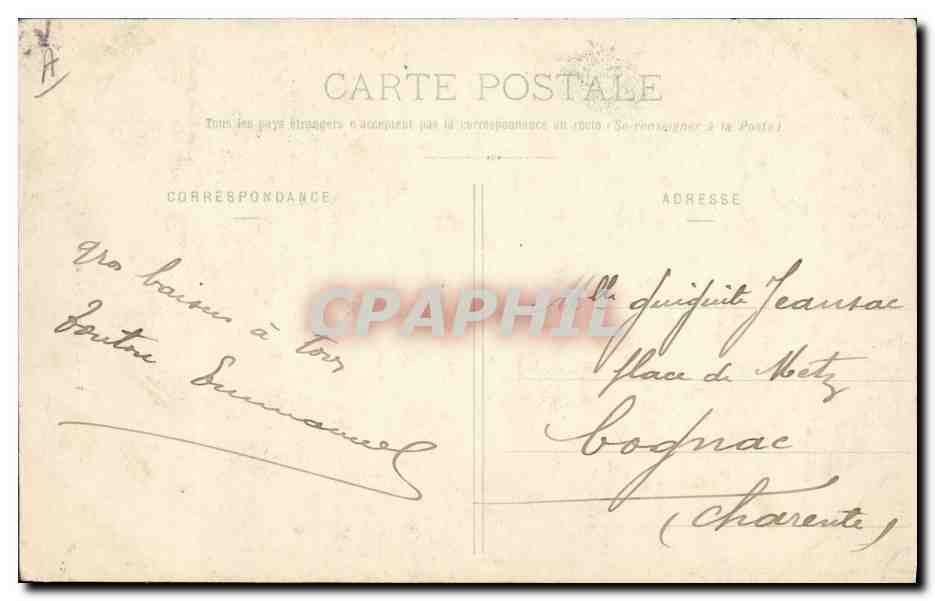 CPA Folklore Costumes Normands — Verso