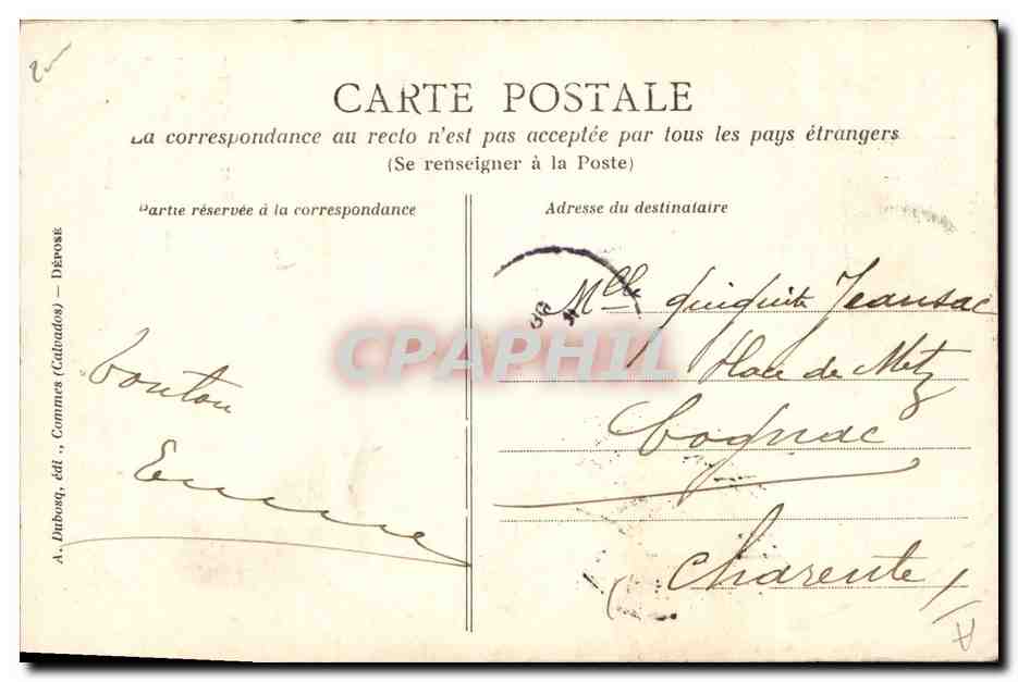 CPA Folklore La Falaisienne Falaise — Verso