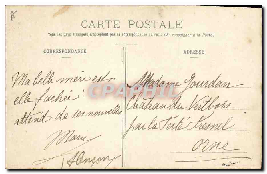 CPA Folklore Normandie Etudes de reconstitution d'interieurs et groupes Normands Les anciens costumes — Verso