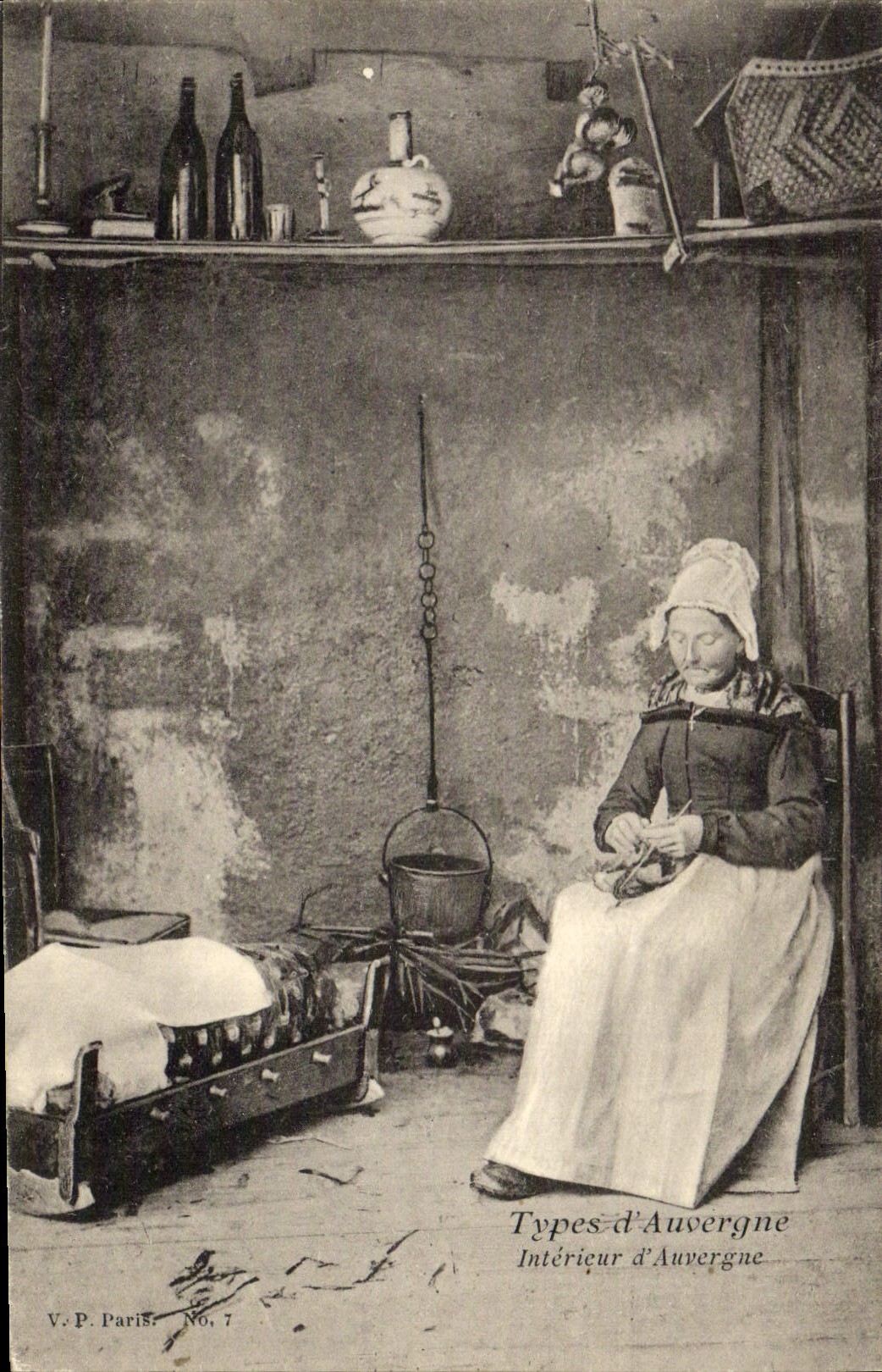 CPA Folklore Interieur d'Auvergne 
