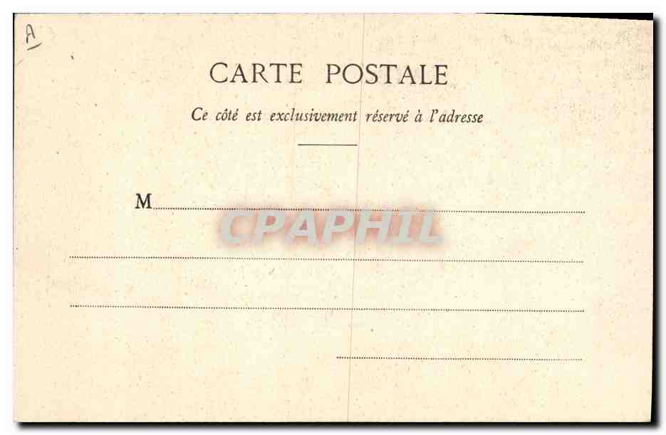 CPA Folklore Auvergne La Montagnarde — Rückseite