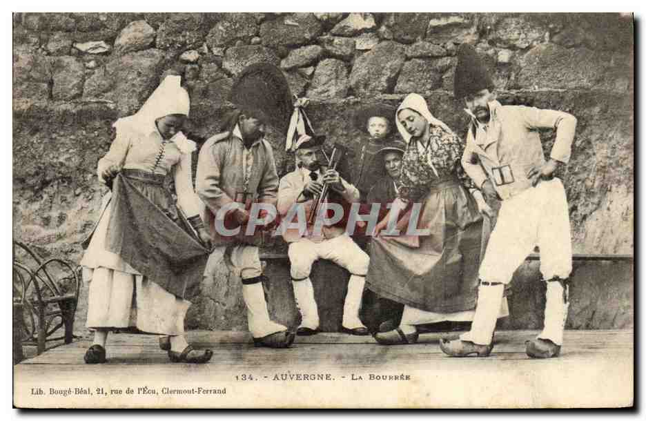 CPA Folklore Auvergne La Montagnarde
