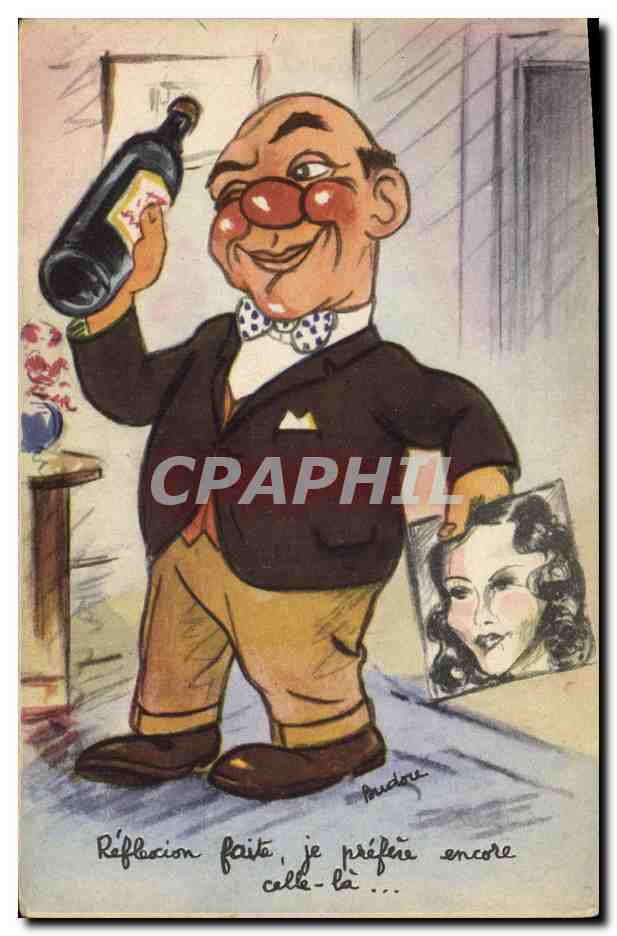 CPA Fantaisie Illustrateur Homme 