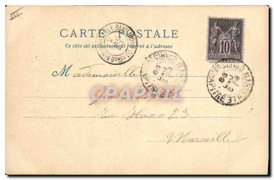 Le Vieux Paris — Le Pignon de la Grande Salle du Palais — Éditeur A. Robin — Reverso