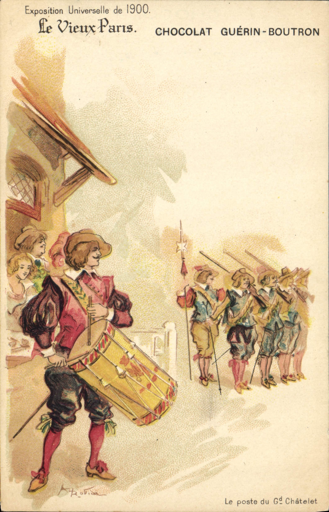 Le Vieux Paris — Exposition Universelle de 1900 — Chocolat Guérin-Boutron