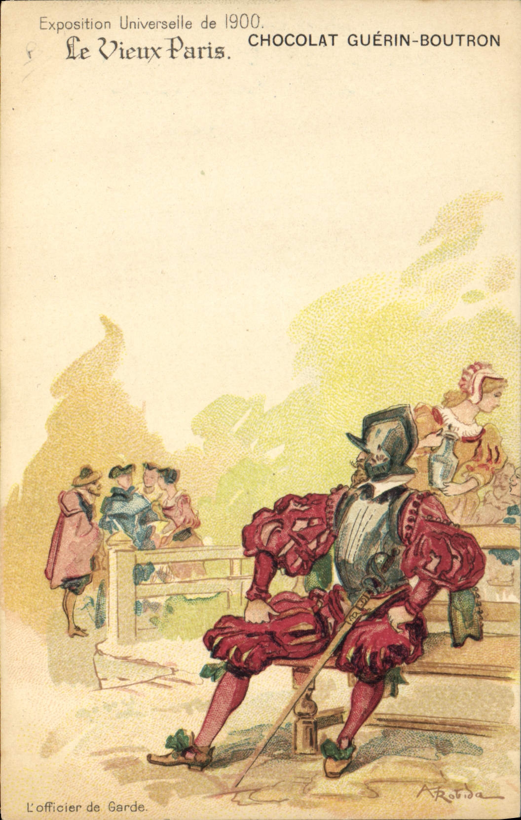 Der Wachoffizier — Weltausstellung 1900 — CHOCOLAT GUÉRIN-BOUSTRON