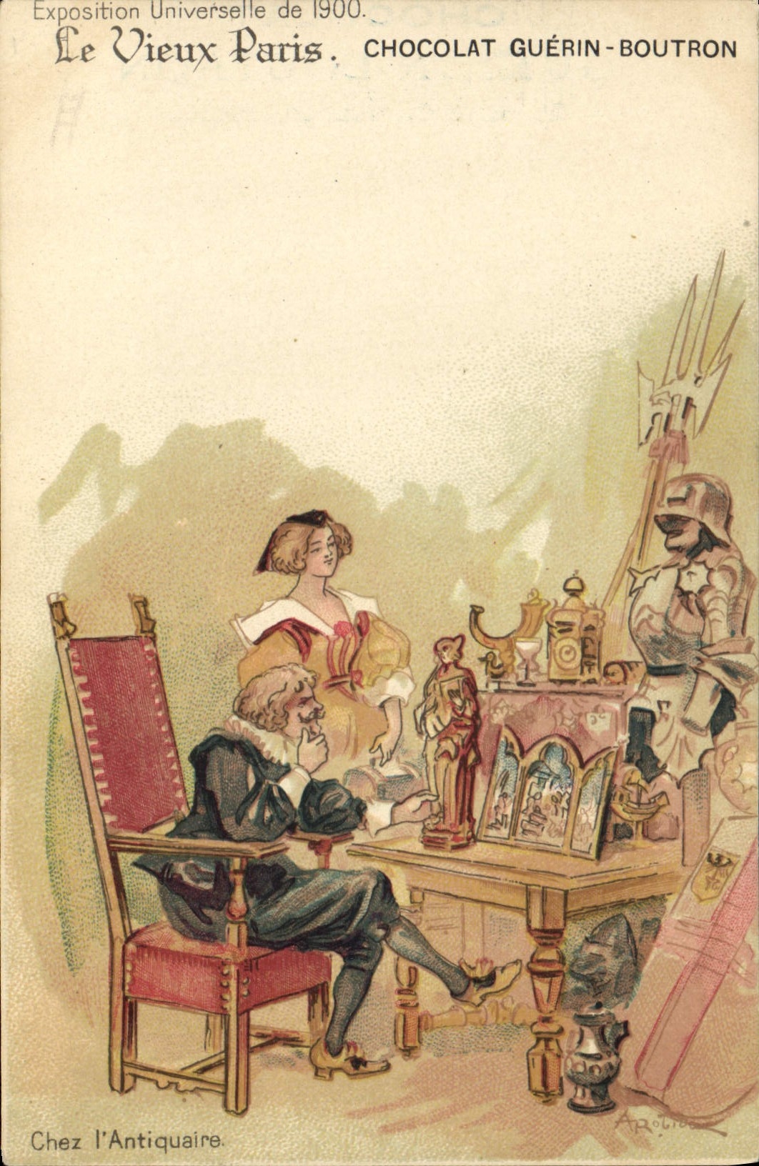 Le Vieux Paris — Exposition Universelle de 1900 — Chocolat Guérin-Boutron