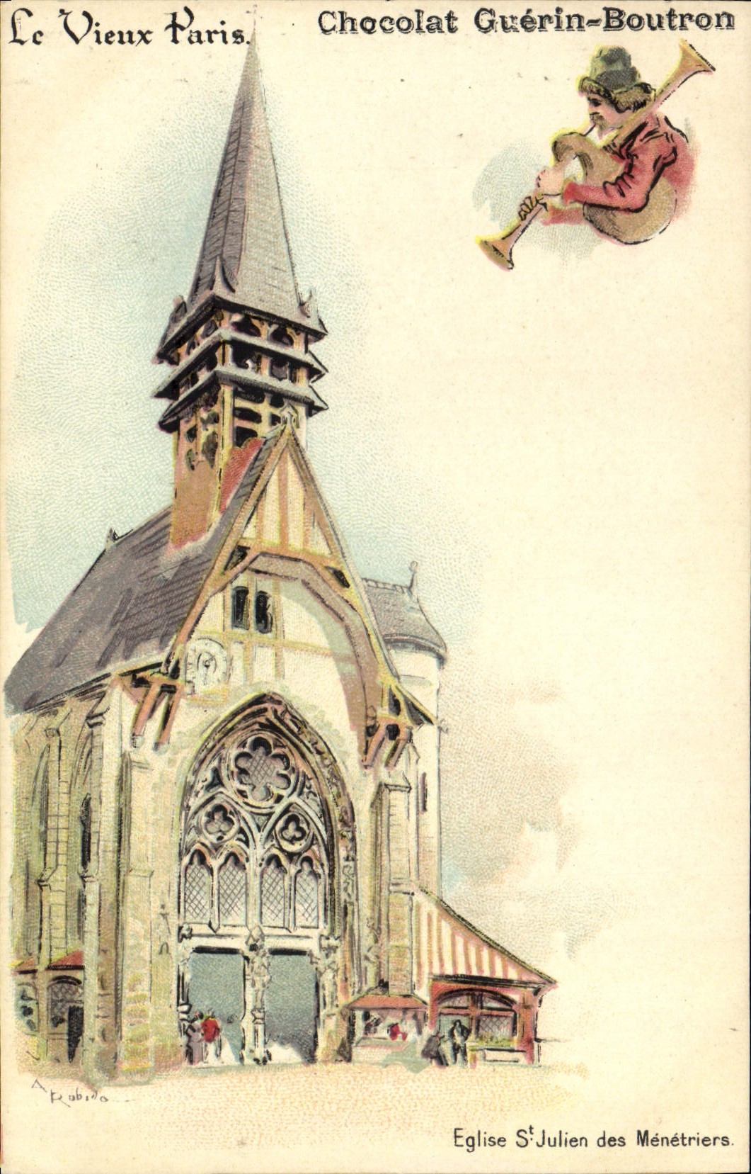 Église Saint-Julien des Ménétriers — Paris — Chocolat Guérin-Boutron