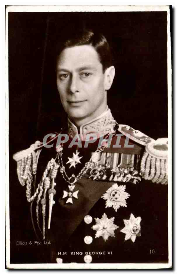 H.M. KING GEORGE VI — portrait en uniforme — Elliott & Fry, Ltd. n°10 - Anverso