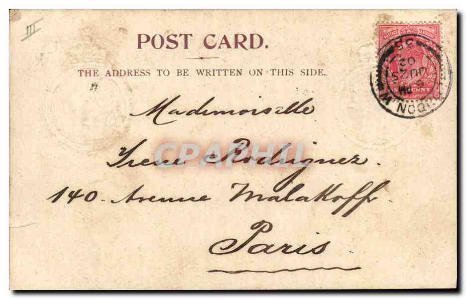Coronation Souvenir — King and Queen Edward VII and Alexandra — London, 1902 — Verso