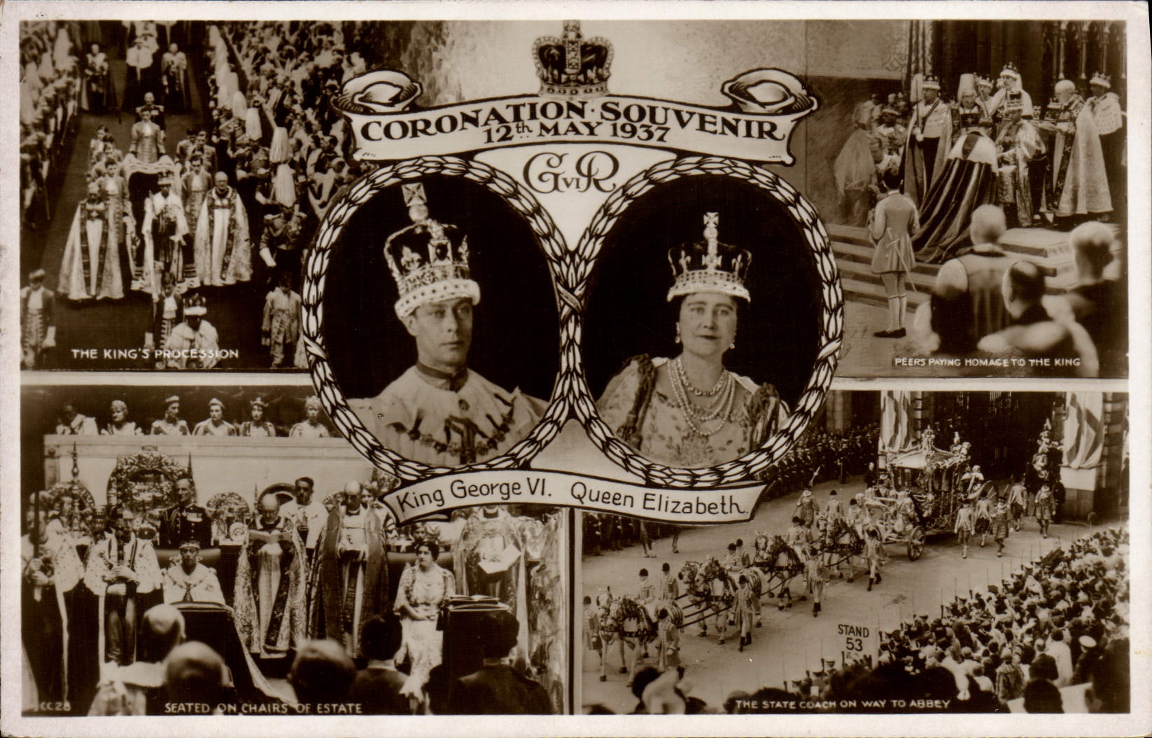 Coronation Souvenir — 12th May 1937 — Valentines's