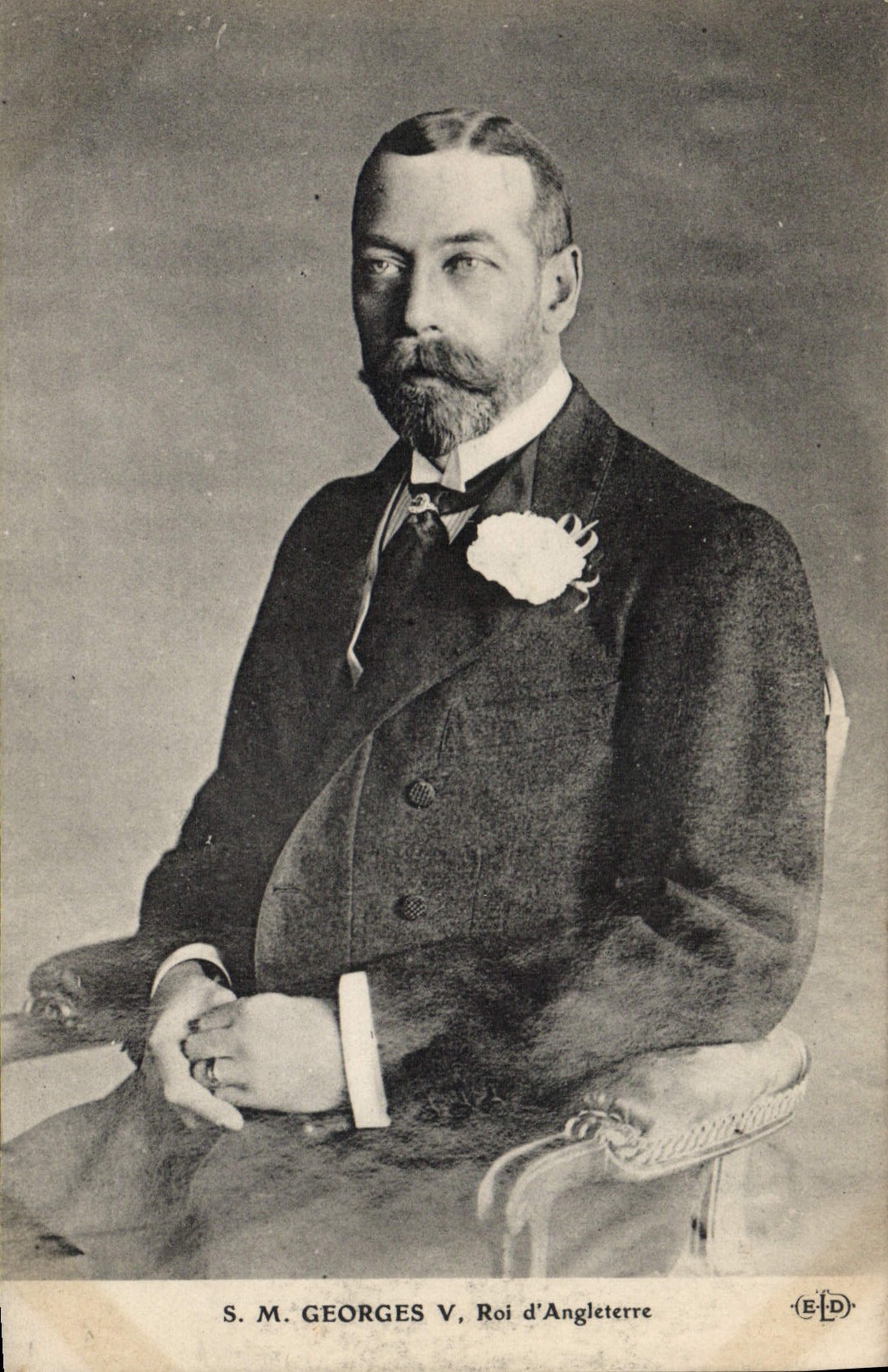 S.M. Georges V, Roi d'Angleterre — portrait officiel — ELD