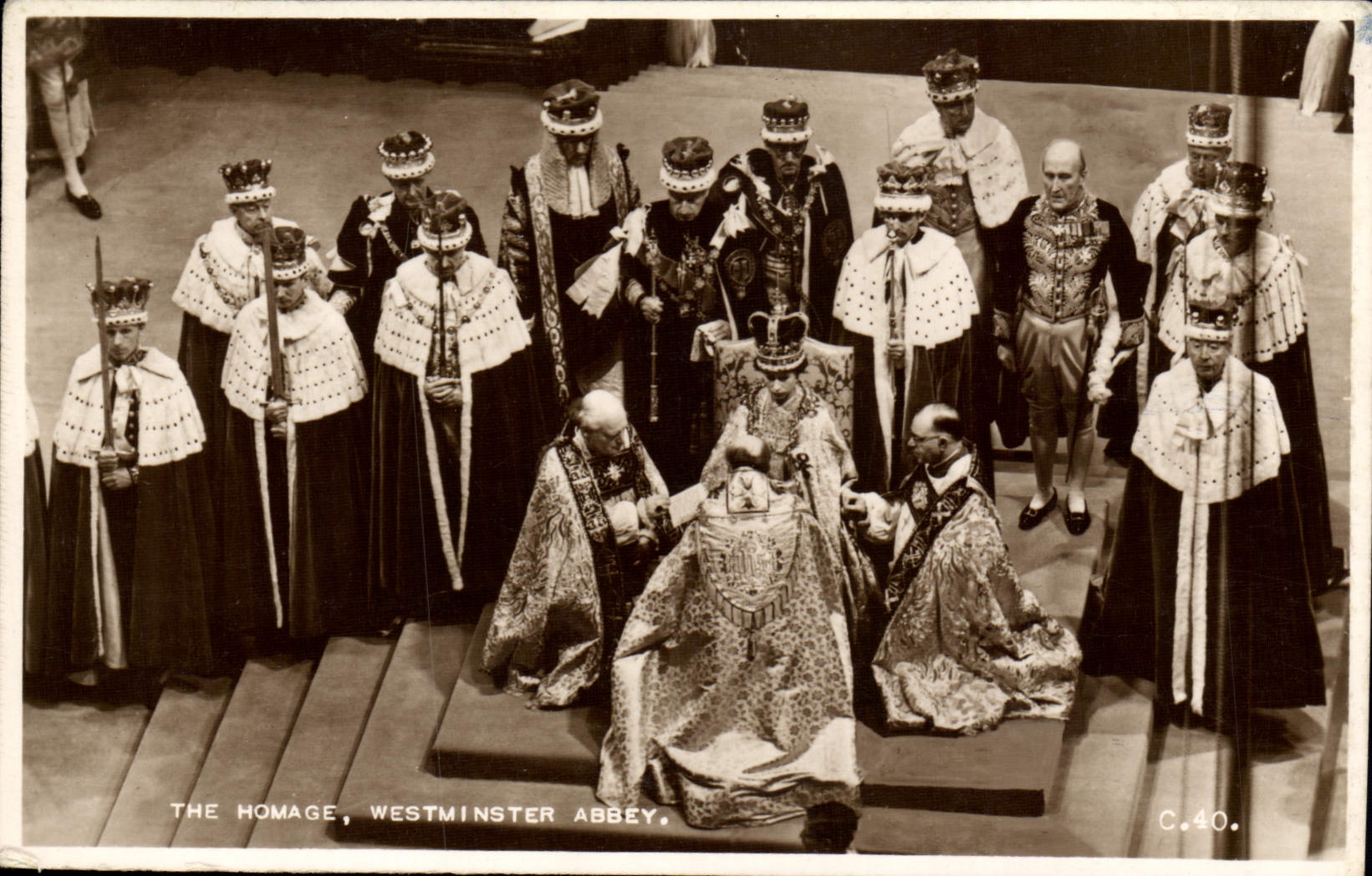 Le Hommage, Abbatiale de Westminster — C.40. — Valentine's Souvenir Post Card