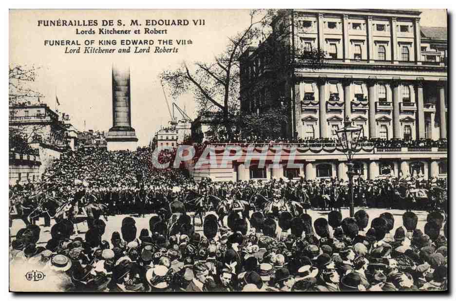 Funérailles de S.M. Édouard VII — Lords Kitchener et Robert — Éditeur ELD
