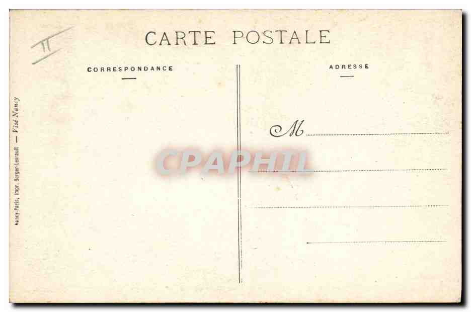 CPA Medaille Le general de Maud'huy remet la croix de guerre au drapeau du 21eme regiment Territorial d'infanterie — Rückseite