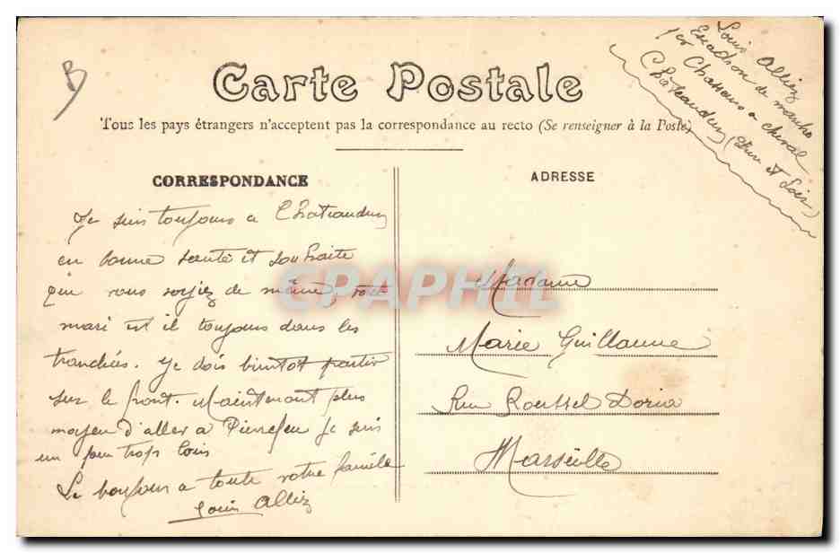 Remise de la médaille militaire — Châteaudun — Sté Française de Phototypie — Reverso
