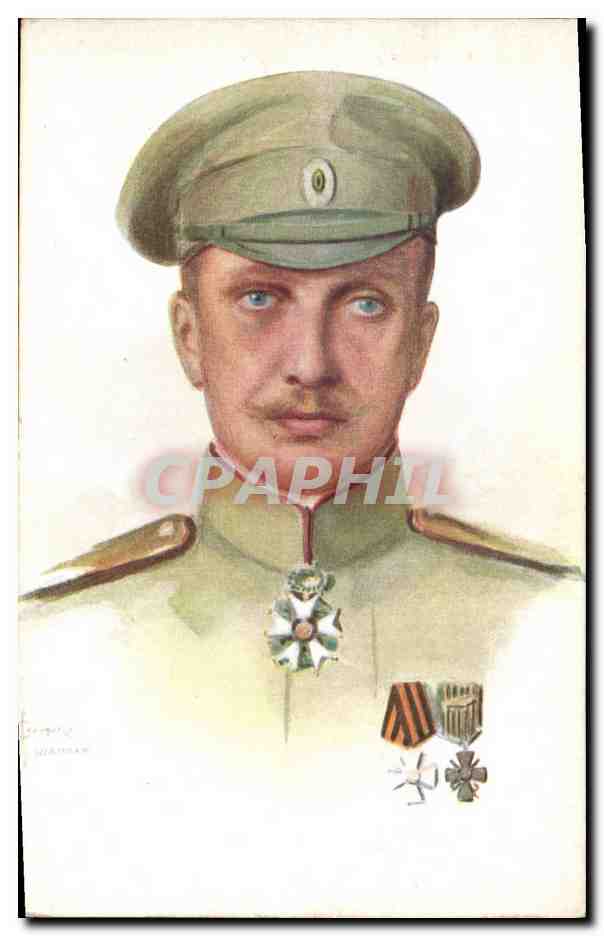 CPA Medaille S de Solomko General Lochtvitsky Armee Russe en France Russie Russia