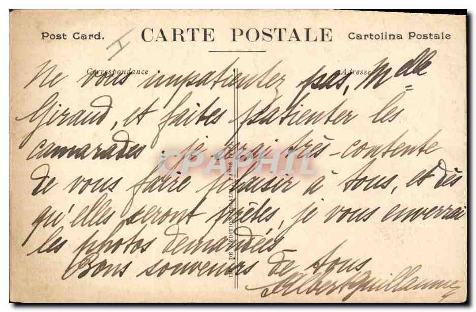 Femme offrant une croix de guerre à un soldat — Tableau de Lucien-Henry Robert — 2e Série des Cartes-Sonnet illustrées de la guerre — Rückseite