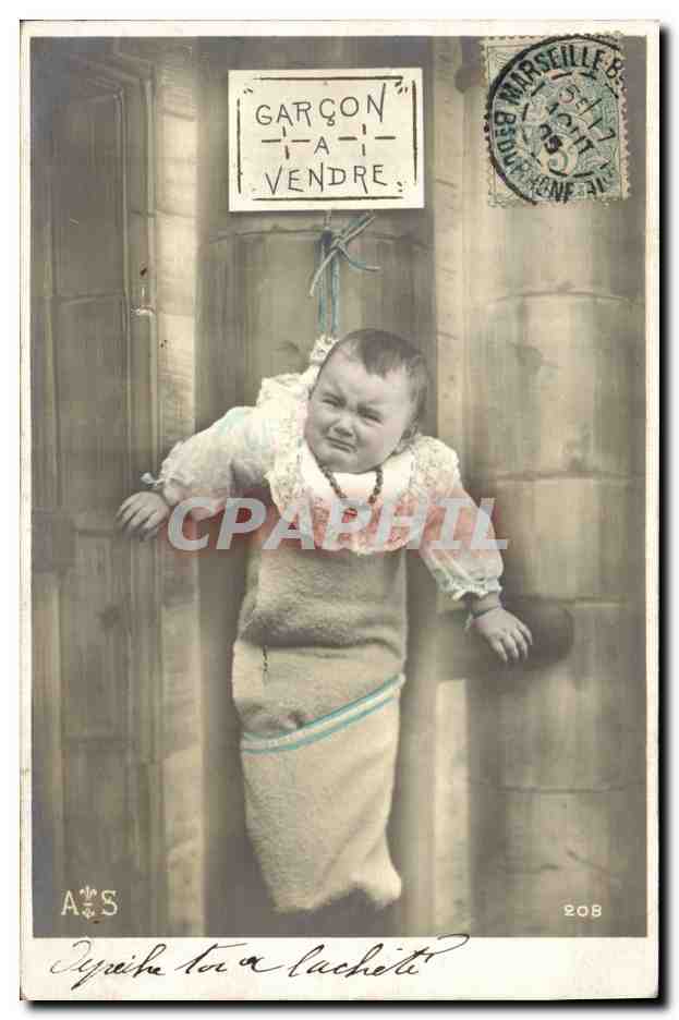 CPA Fantaisie Bebe Enfant Garcon a vendre