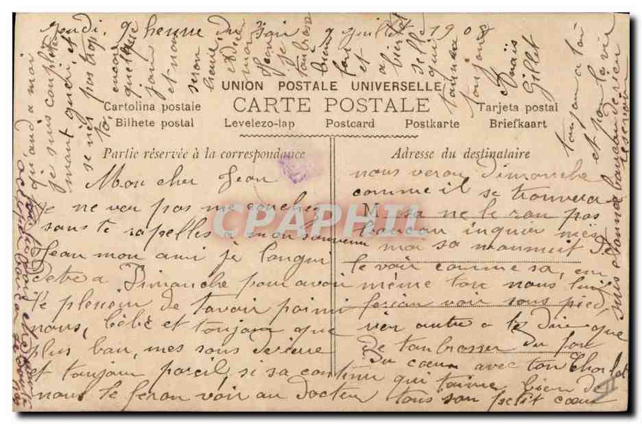 CPA Fantaisie Bebe Enfant  — Rückseite