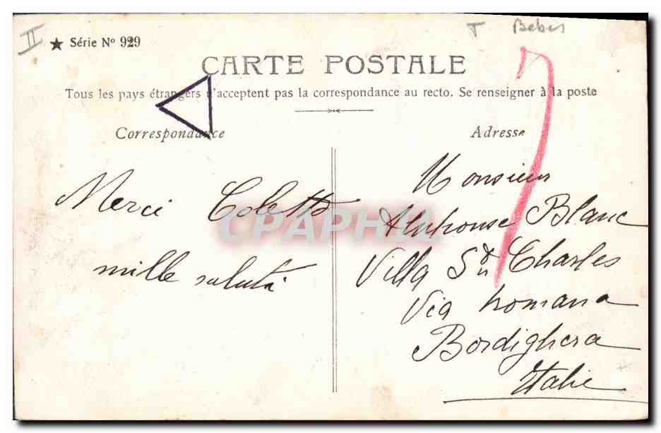 CPA Fantaisie Bebe Enfant  — Verso