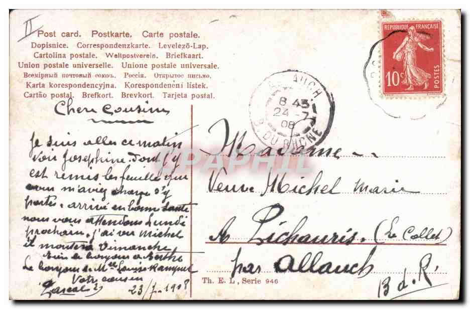 CPA Fantaisie Bebe Enfant  — Verso