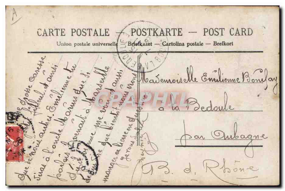 CPA Fantaisie Bebe a vendre Enfant  — Rückseite
