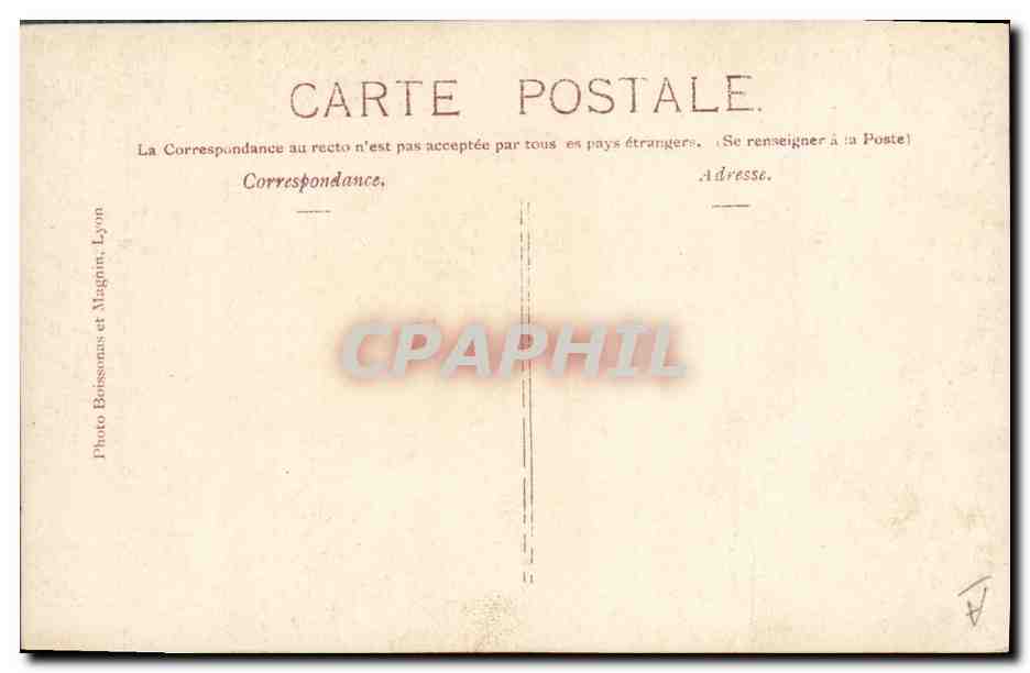 CPA Theatre Mr Franck Le roi Boissonnas et Magnin  — Verso