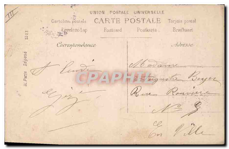 CPA Theatre Gaiete Rochechouart Moralys Paris — Rückseite